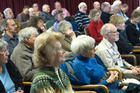 Community members participating in an Osher Lifelong Learning lecture.
